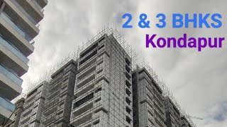 2 amp 3 BHK Flats for Sale in Kondapur  Hyderabad  Customization Option is Available [upl. by Echo507]