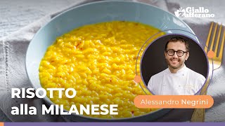 RISOTTO alla MILANESE the TRADITIONAL RECIPE by Chef Alessandro Negrini😋😍💛 [upl. by Buehrer650]