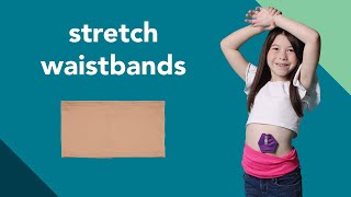 Waistbands secure ostomies feeding tubes and catheters Maternity band or postsurgical support [upl. by Yraillih644]