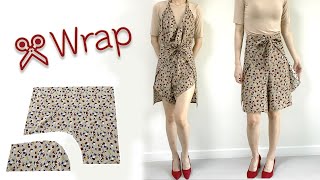 DIY Simple Wrap Jumpsuit  DIY Wrap Shorts  Romper  Easy Sewing Tutorial  For Beginner [upl. by Zubkoff]