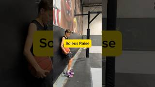 How to perform the soleus raise💪  workout basketball fitness exercise training [upl. by Urbani]