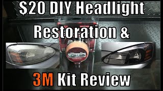 20 DIY  How to Restore Nasty Hazed Headlamps  3M Headlight Polishing Kit Review [upl. by Annanhoj]