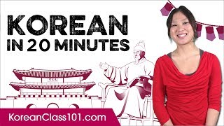 Learn Korean in 20 Minutes  ALL the Basics You Need [upl. by Annol]