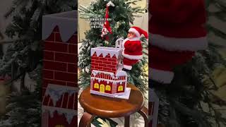 This Santa Claus who can climb the chimney is so funnyyutubeshorts viralvideo [upl. by Yht703]