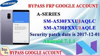 Bypass FRP Google Account ASeries A88 Plus SMA530FSMA730F Android 711 Security Level 1 [upl. by Nnarual]