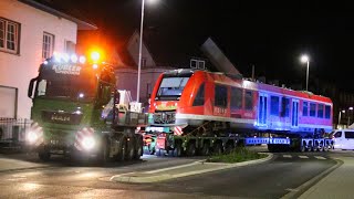 Ahrtal FlutZug fährt mit Schwertransport nach Meckenheim  06092022 [upl. by Assanav]