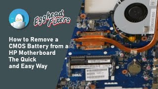 How to Remove a CMOS Battery from an HP Motherboard  The Quick and Easy way [upl. by Jayme131]