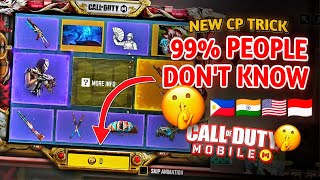 Dont Spend CP Without Knowing This Trick 🤯 Region Change CODM [upl. by Sev172]