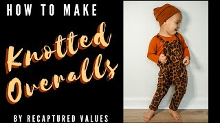 How To Make Knotted Overalls  Video Tutorial [upl. by Acinna]