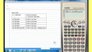 Internal Rate of Return IRR with CASIO Financial calculator [upl. by Melitta184]