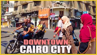 Downtown Cairo Egypt  4K immersive morning walk [upl. by Leihcar]