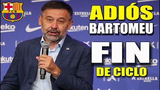 BARTOMEU DIMITE CASI LLORO DE ALEGRIA Aciertos y errores en su gestión [upl. by Ayhtin]