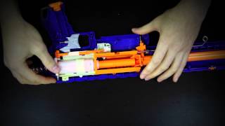 Spring Installation for Nerf Retaliator and Nerf Rampage by Orange Mod Works [upl. by Derwin]