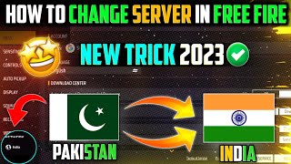 How To Make India Server Id In Free Fire 2023  Free Fire Server Change Kaise Kare  New Trick 2023 [upl. by Nauqahs]