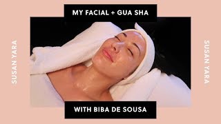 Signature Facial and Gua Sha with Celebrity Esthetician Biba de Sousa  Susan Yara [upl. by Wain]