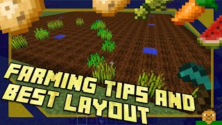 Minecraft  Farming Tips amp Best Layout [upl. by Nomis156]