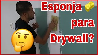 Esponja para Drywall  Técnica para no lijar Gypsum Board Lijar drywall con menos polvo [upl. by Ollayos874]