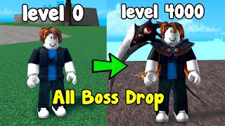 Starting Over As A Noob And Reached Max Level 4000 Got All Drops  King Legacy Roblox [upl. by Lesly]