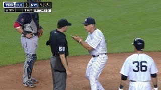 Girardi gets tossed after McCanns strikeout [upl. by Ahselak]