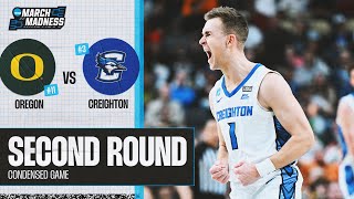 Creighton vs Oregon  Second Round NCAA tournament extended highlights [upl. by Hoem]