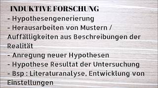 Induktive und deduktive Forschung [upl. by Slater]