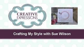 Craft Dies by Sue Wilson  Tutorial Video  Striplet Background for Creative Expressions [upl. by Alberto]