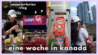 SEMESTERFERIEN VLOG Eine Woche Kanada Twilight Konzert Restaurants amp UNI UPDATE  Laica Vergara [upl. by Nwahsir]