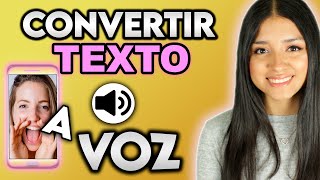 CÓMO CONVERTIR TEXTO A VOZ en ANDROID [upl. by Shena]