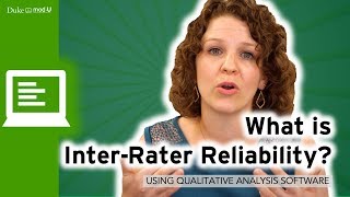 What is InterRater Reliability  Qualitative Research Methods [upl. by Avilla]