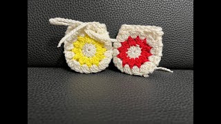 Tuto bonbonnière granny au crochet spécial gaucher AlextitiaTutoCrochet [upl. by Areht584]