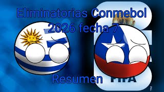 Eliminatorias Sudamericanas 2026 fecha 7 Resumen countryballs futbol [upl. by Gianni386]