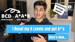 How I went from a D to an A in my A Levels From a retake student [upl. by Lark]