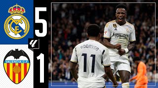 Real Madrid 51 Valencia  HIGHLIGHTS  LaLiga 202324 [upl. by Middleton147]