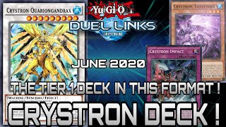 CRYSTRON Deck   June 2020  📈 Analysis YuGiOh  Duel Links [upl. by Adiari]