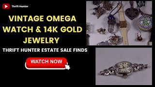 Vintage Jewelry amp Omega Watches Haul  Estate Sale Finds Uncovered  VintageJewelry 167 [upl. by Ardiekal]