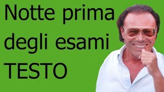 Antonello VendittiNotte prima degli esami testo in italiano [upl. by Gayler]