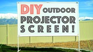 DIY Outdoor Projector Screen  Plus Micro Projector Review [upl. by Cece1]