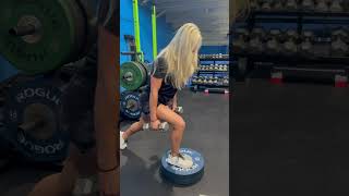 DB Front foot plate elevated pulsing lunges [upl. by Nivlam]