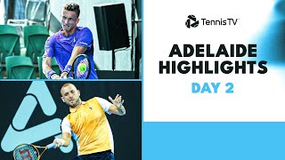 Evans amp Hijikata Lock Horns Bublik Lehecka Sonego amp More Feature  Adelaide 2024 Day 2 Highlights [upl. by Zurciram]