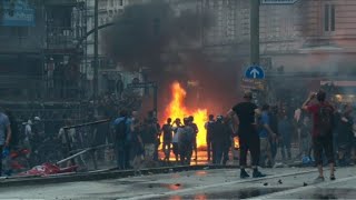 Violentes manifestations en marge du sommet du G20 [upl. by Ykcaj]