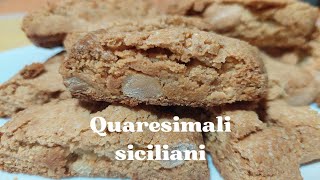 Quaresimalibiscotti ANTICHI siciliani biscotti croccanti ricetta FACILE [upl. by Araj]