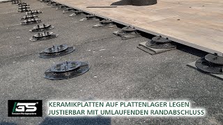 Plattenlager auf einer Terrasse korrekt mit Platten und einem umlaufenden Randabschluss verbauen [upl. by Waligore259]