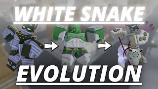 YBA White Snake Evolution [upl. by Enitsed404]