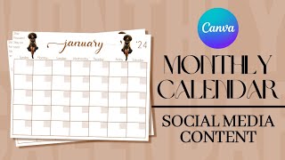 How To Design a Calendar in Canva [upl. by Stratton177]