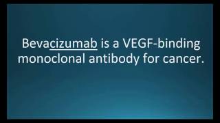 How to pronounce bevacizumab Avastin Memorizing Pharmacology Video Flashcard [upl. by Hammer982]