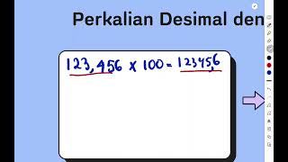 Perkalian dan Pembagian Desimal oleh 10 100 1000 dst [upl. by Katz]