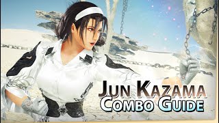 JUN KAZAMA Optimal Combo Guide  TEKKEN 8 [upl. by Ikram]