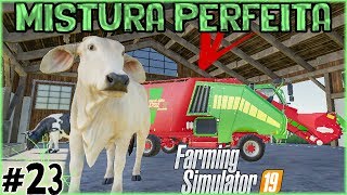 23  Alimentar Vacas Ração Mista Total  Farming Simulator 19 [upl. by Herates]