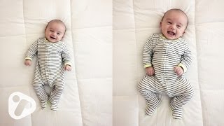 7 Week Old Baby – Smiling Cooing and Happy Sounds [upl. by Cavit]