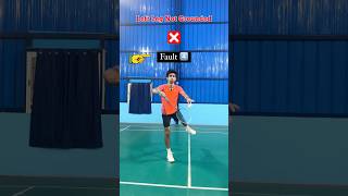 You must know this Service FAULTS shorts badminton [upl. by Alekin]